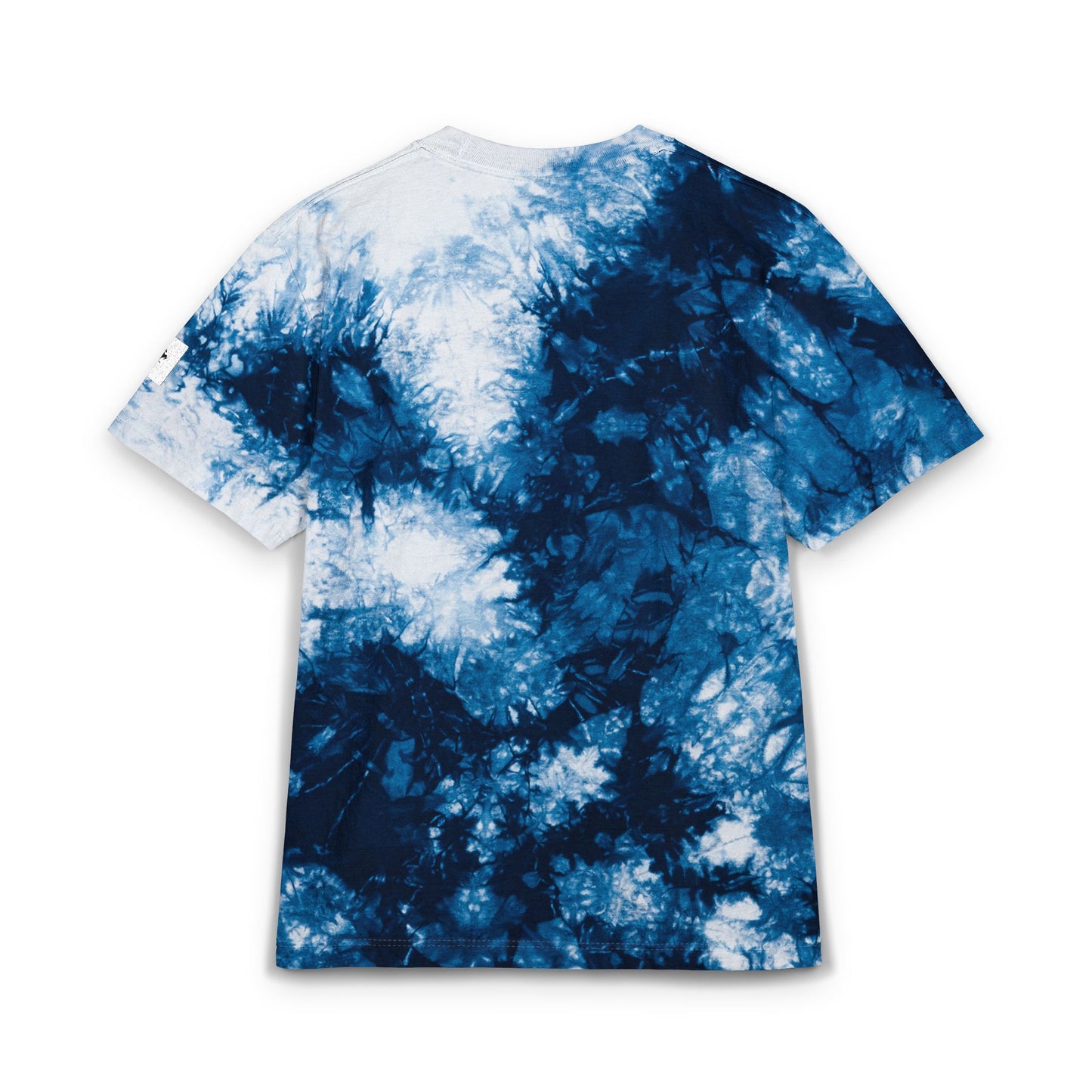 Blue Tie-Dye 'Rich Buddy' Embroidered T-Shirt