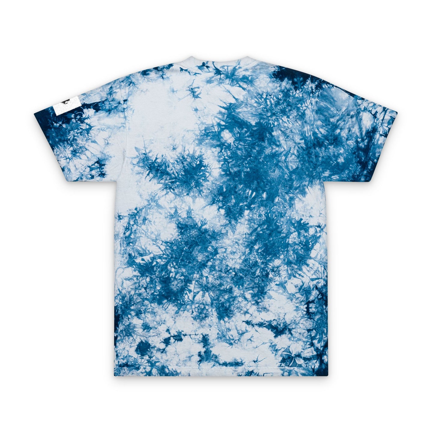 Blue Tie-Dye 'Rich Buddy' Embroidered T-Shirt